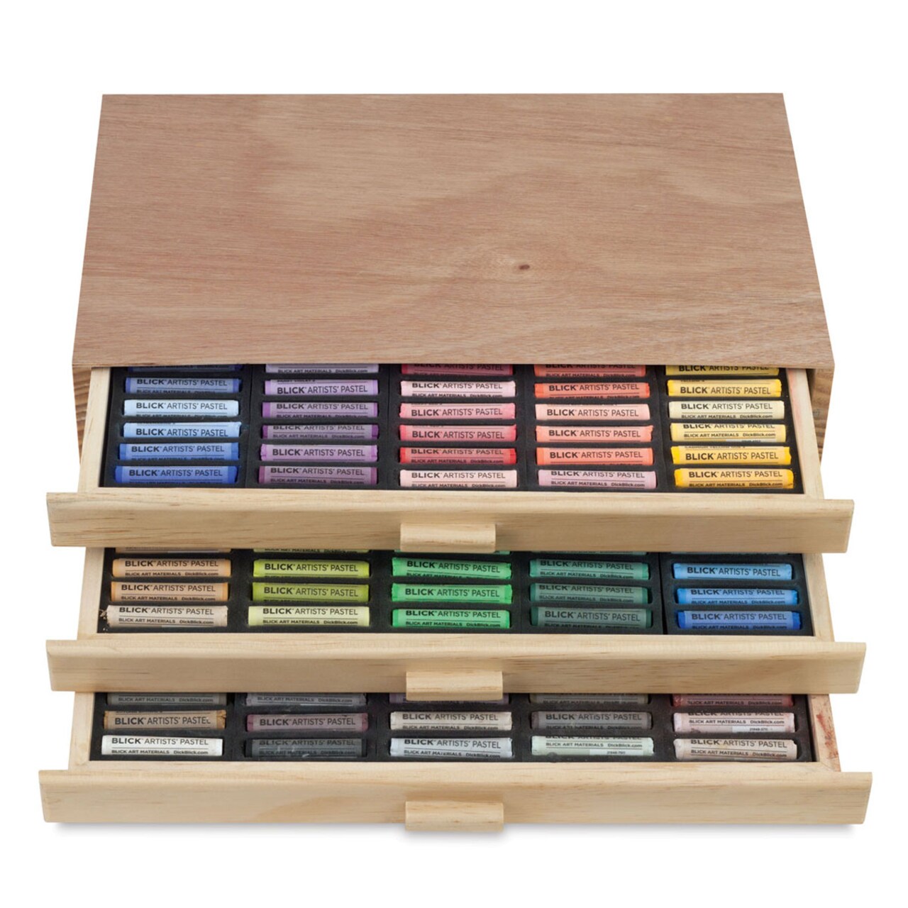Blick Artists' Soft Pastel Set - Assorted Colors, Deluxe Wood Box, Set of 180